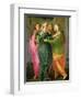 The Visitation, 1528-30 (Fresco) (See 208284 and 60439 for Details)-Jacopo da Carucci Pontormo-Framed Giclee Print