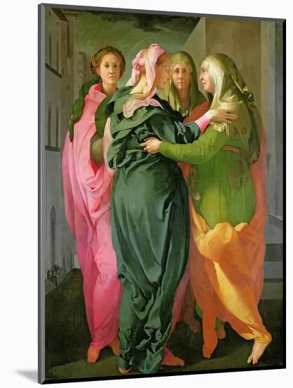 The Visitation, 1528-30 (Fresco) (See 208284 and 60439 for Details)-Jacopo da Carucci Pontormo-Mounted Giclee Print