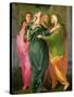 The Visitation, 1528-30 (Fresco) (See 208284 and 60439 for Details)-Jacopo da Carucci Pontormo-Stretched Canvas