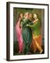 The Visitation, 1528-30 (Fresco) (See 208284 and 60439 for Details)-Jacopo da Carucci Pontormo-Framed Giclee Print