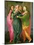 The Visitation, 1528-30 (Fresco) (See 208284 and 60439 for Details)-Jacopo da Carucci Pontormo-Mounted Giclee Print