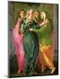 The Visitation, 1528-30 (Fresco) (See 208284 and 60439 for Details)-Jacopo da Carucci Pontormo-Mounted Premium Giclee Print