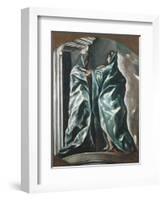 The Visitation, 1607-1614-El Greco-Framed Giclee Print