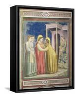 The Visitation, circa 1305-Giotto di Bondone-Framed Stretched Canvas