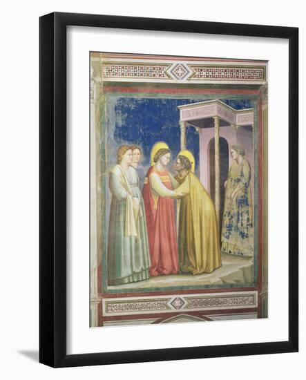 The Visitation, circa 1305-Giotto di Bondone-Framed Giclee Print