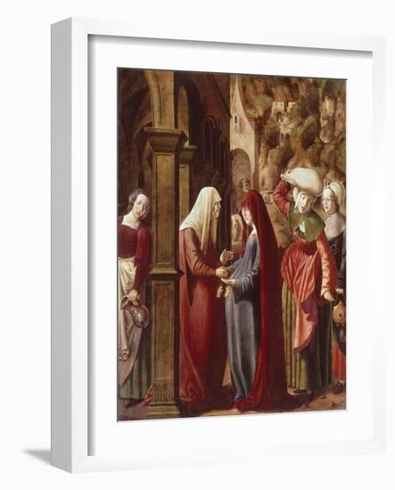 The Visitation, Detail from Scenes of the Life of the Virgin, 1511-Marx Reichlich-Framed Giclee Print