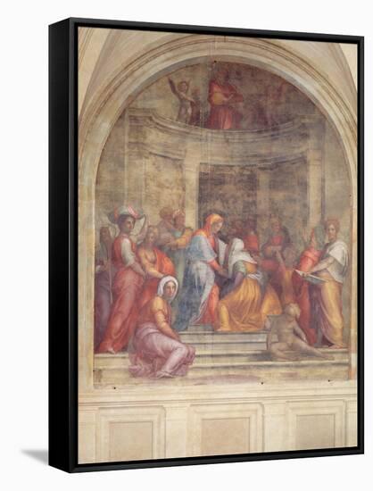 The Visitation, from the Cloister, 1516-Jacopo Pontormo-Framed Stretched Canvas