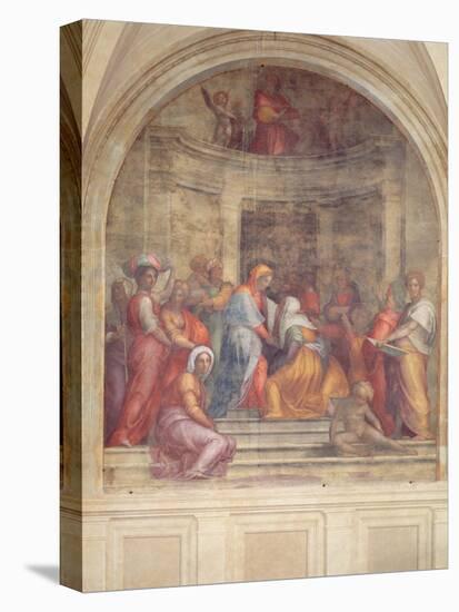 The Visitation, from the Cloister, 1516-Jacopo Pontormo-Stretched Canvas