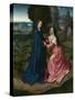 The Visitation of the Virgin to Saint Elizabeth. Panel from an Altarpiece, Ca 1515-null-Stretched Canvas