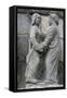 The Visitation on the Plougonven calvary, Plougonven, Finistere, Brittany, France-Godong-Framed Stretched Canvas