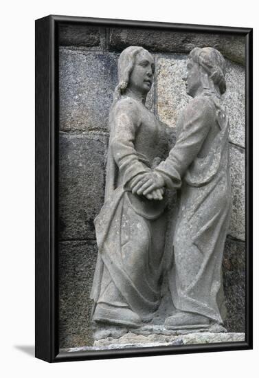 The Visitation on the Plougonven calvary, Plougonven, Finistere, Brittany, France-Godong-Framed Photographic Print