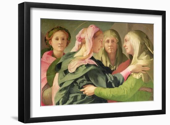 The Visitation-Jacopo da Carucci Pontormo-Framed Giclee Print
