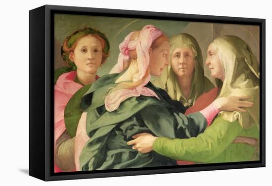 The Visitation-Jacopo da Carucci Pontormo-Framed Stretched Canvas