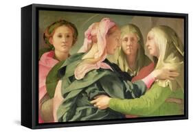 The Visitation-Jacopo da Carucci Pontormo-Framed Stretched Canvas