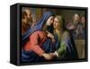 The Visitation-Philippe De Champaigne-Framed Stretched Canvas