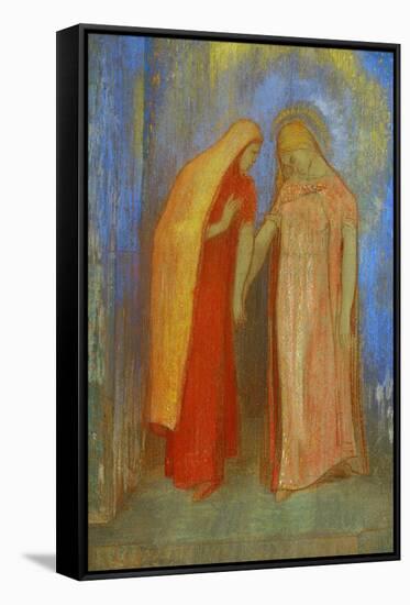 The Visitation-Odilon Redon-Framed Stretched Canvas