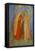 The Visitation-Odilon Redon-Framed Stretched Canvas