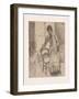 The Visitor (Recto), C.1881 (Pencil on Paper)-Mary Stevenson Cassatt-Framed Giclee Print