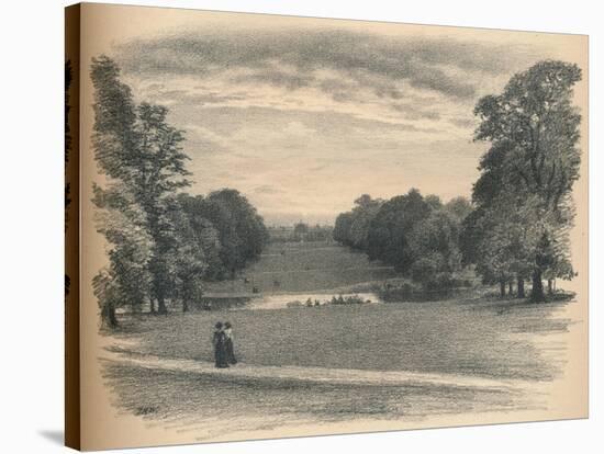 The Vista, Kensington Palace, 1902-Thomas Robert Way-Stretched Canvas