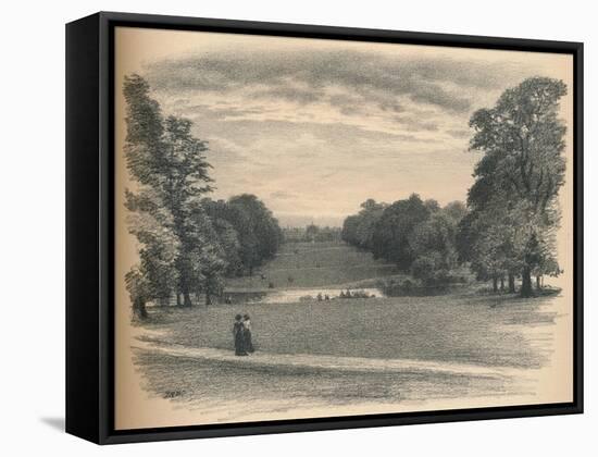 The Vista, Kensington Palace, 1902-Thomas Robert Way-Framed Stretched Canvas