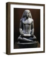 The Vizier Nespakasuty, Scribe to Karnak, Statue in Green Schist, Late Period, 27th Dynasty-null-Framed Giclee Print
