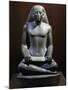 The Vizier Nespakasuty, Scribe to Karnak, Statue in Green Schist, Late Period, 27th Dynasty-null-Mounted Giclee Print