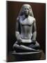 The Vizier Nespakasuty, Scribe to Karnak, Statue in Green Schist, Late Period, 27th Dynasty-null-Mounted Giclee Print