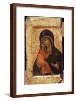 The Vladimir Madonna and Child, Russian Icon, Moscow School-Andrei Rublev-Framed Giclee Print