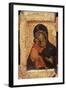 The Vladimir Madonna and Child, Russian Icon, Moscow School-Andrei Rublev-Framed Premium Giclee Print