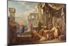 The Vocation of Saint Matthew, 1752-Giovanni Paolo Panini-Mounted Giclee Print