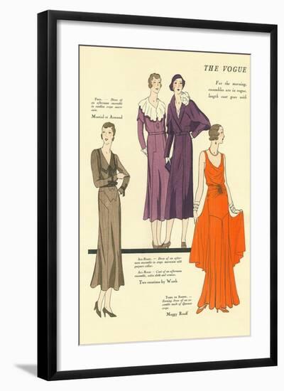 The Vogue, Dresses-null-Framed Art Print