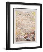 The Voice of the Devil, Illustration and Text from 'The Marriage of Heaven and Hell', C.1790-3-William Blake-Framed Premium Giclee Print