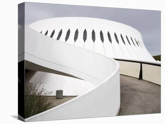 The Volcan Cultural Centre Designed By Oscar Niemeyer, Le Havre, Normandy, France, Europe-Richard Cummins-Stretched Canvas