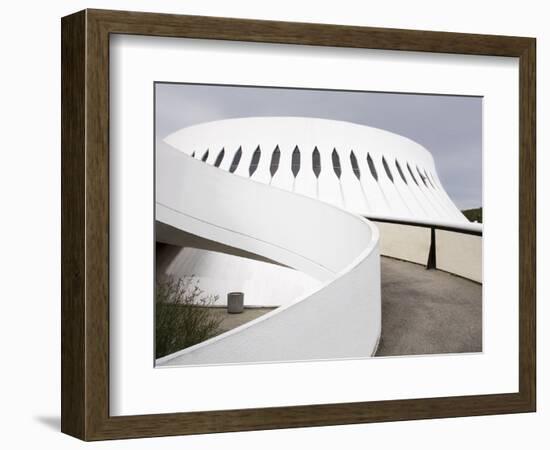 The Volcan Cultural Centre Designed By Oscar Niemeyer, Le Havre, Normandy, France, Europe-Richard Cummins-Framed Photographic Print