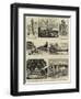 The Volcanic Eruption in Java, Sketches in the Neighbourhood of the Affected Districts-null-Framed Giclee Print