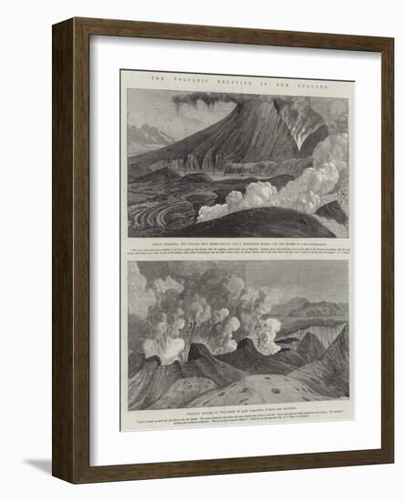 The Volcanic Eruption in New Zealand-null-Framed Giclee Print