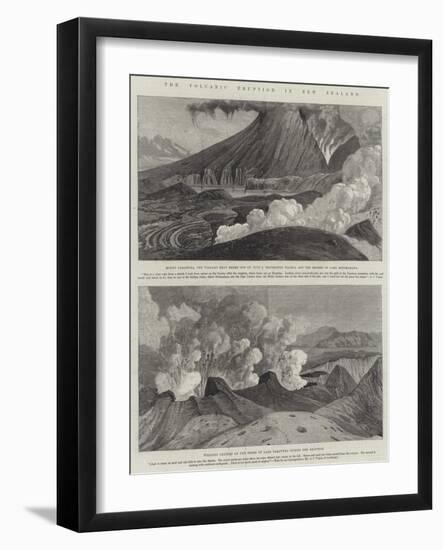 The Volcanic Eruption in New Zealand-null-Framed Giclee Print