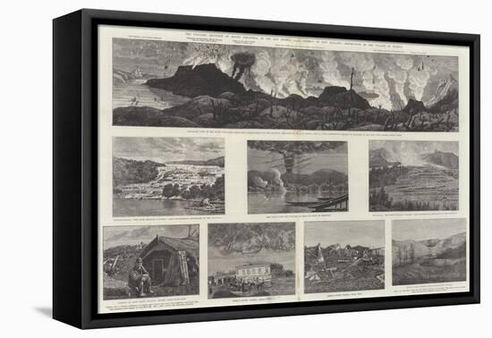 The Volcanic Eruption of Mount Tarawera-null-Framed Stretched Canvas