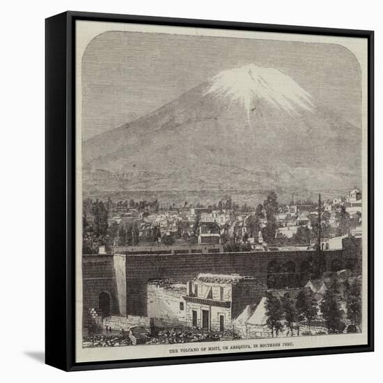 The Volcano of Misti, or Arequipa, in Southern Peru-null-Framed Stretched Canvas