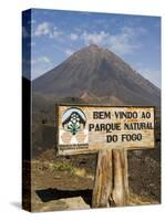 The Volcano of Pico De Fogo in the Background, Fogo (Fire), Cape Verde Islands, Africa-R H Productions-Stretched Canvas