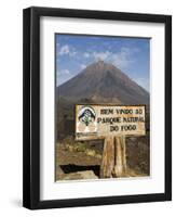 The Volcano of Pico De Fogo in the Background, Fogo (Fire), Cape Verde Islands, Africa-R H Productions-Framed Premium Photographic Print