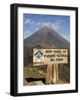 The Volcano of Pico De Fogo in the Background, Fogo (Fire), Cape Verde Islands, Africa-R H Productions-Framed Photographic Print