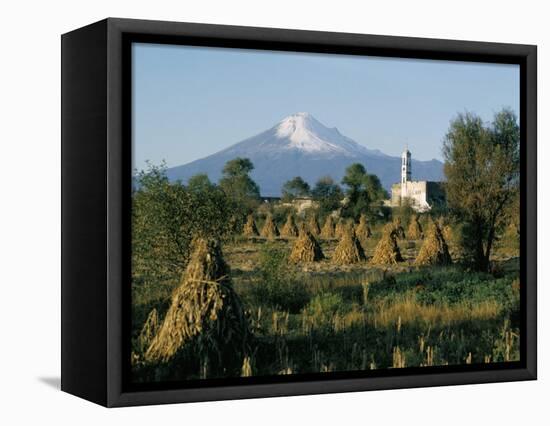 The Volcano of Popocatepetl, Puebla State, Mexico, North America-Robert Cundy-Framed Stretched Canvas
