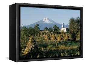 The Volcano of Popocatepetl, Puebla State, Mexico, North America-Robert Cundy-Framed Stretched Canvas