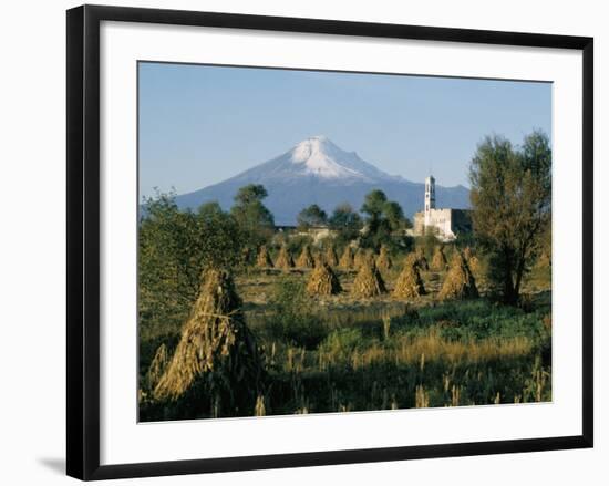 The Volcano of Popocatepetl, Puebla State, Mexico, North America-Robert Cundy-Framed Photographic Print