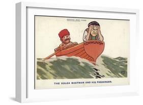 The Volga Boatman and His Passenger-null-Framed Giclee Print
