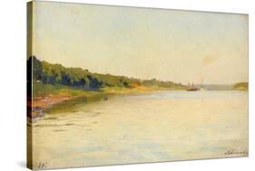 The Volga River Bank, 1889-Isaak Ilyich Levitan-Stretched Canvas