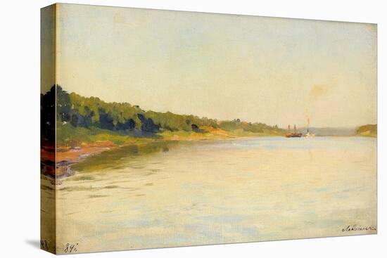 The Volga River Bank, 1889-Isaak Ilyich Levitan-Stretched Canvas