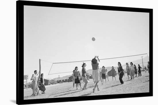 The Volley Ball Game-Ansel Adams-Stretched Canvas