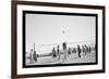 The Volley Ball Game-Ansel Adams-Framed Art Print